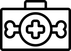 Pet First Aid Sticker Svg Vector, Free Vectors File